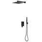 vidaXL Système de douche Acier inoxydable 201 Noir