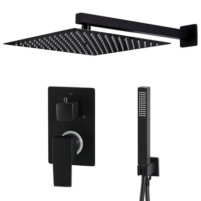 vidaXL Système de douche Acier inoxydable 201 Noir