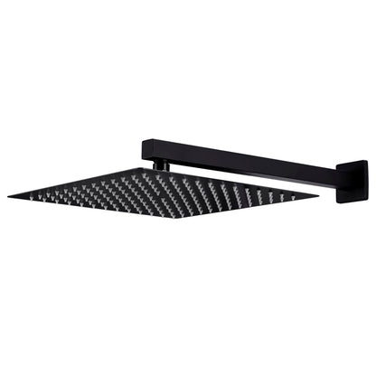 vidaXL Système de douche Acier inoxydable 201 Noir