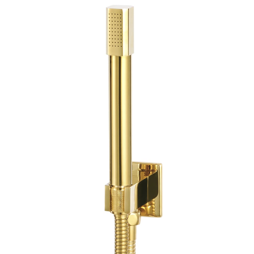 vidaXL Système de douche Acier inoxydable 201 Doré