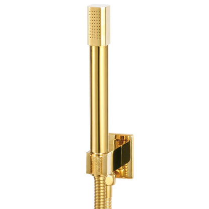vidaXL Système de douche Acier inoxydable 201 Doré