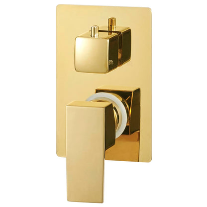 vidaXL Système de douche Acier inoxydable 201 Doré