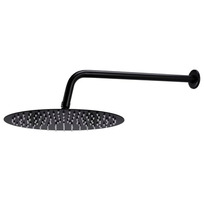 vidaXL Système de douche Acier inoxydable 201 Noir