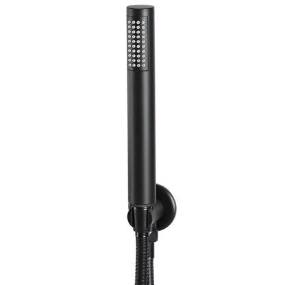 vidaXL Système de douche Acier inoxydable 201 Noir