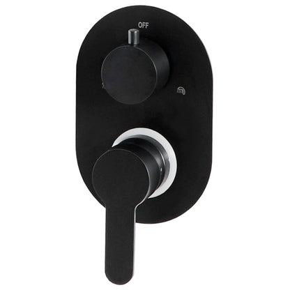 vidaXL Système de douche Acier inoxydable 201 Noir