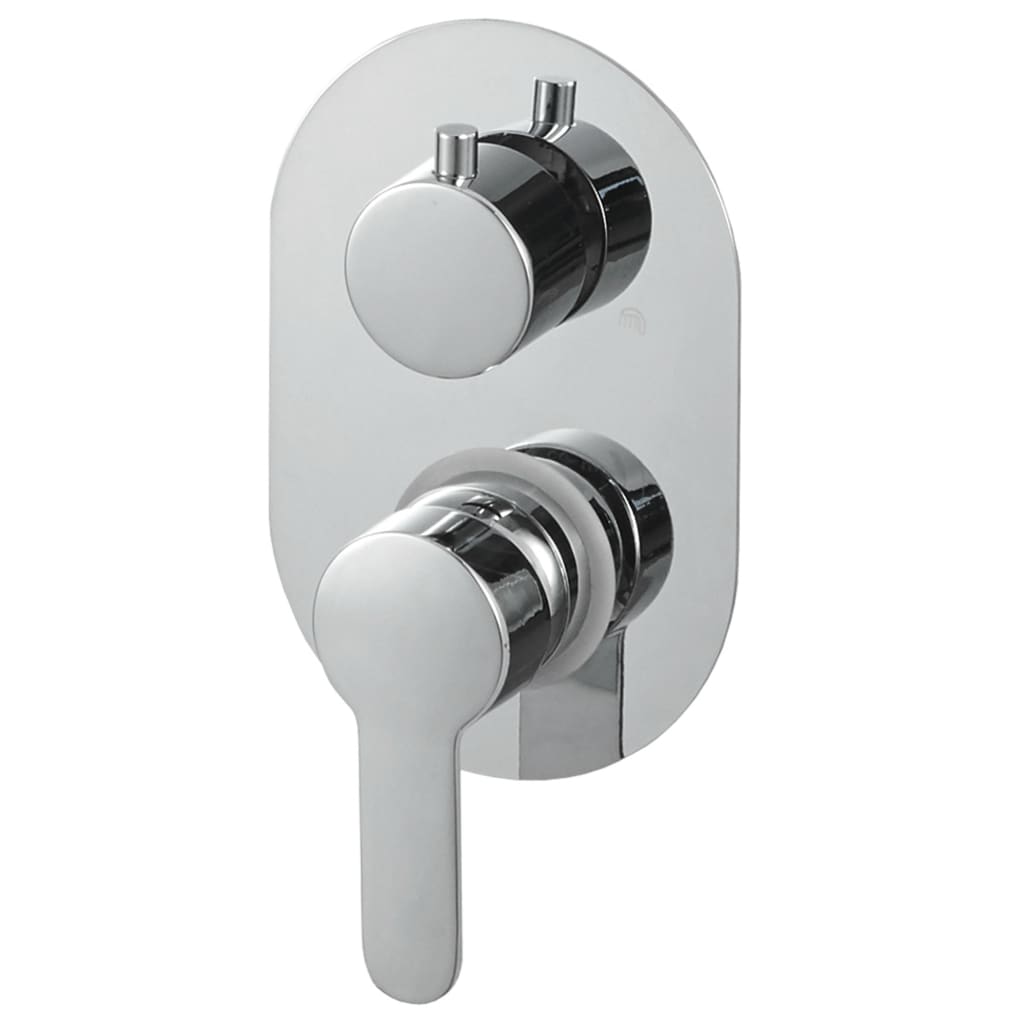 vidaXL Système de douche Acier inoxydable 201 Argenté