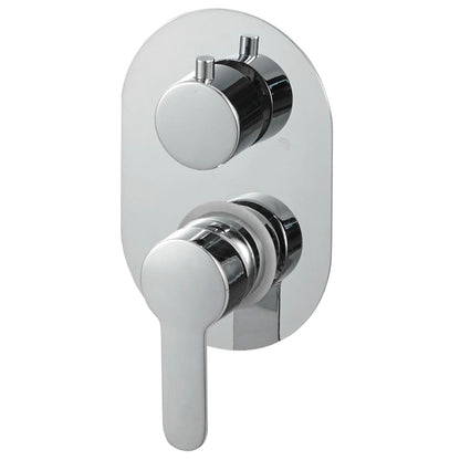 vidaXL Système de douche Acier inoxydable 201 Argenté
