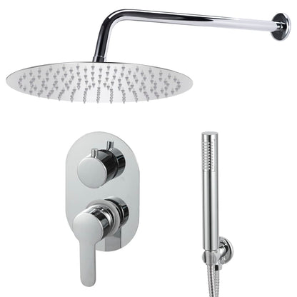vidaXL Système de douche Acier inoxydable 201 Argenté