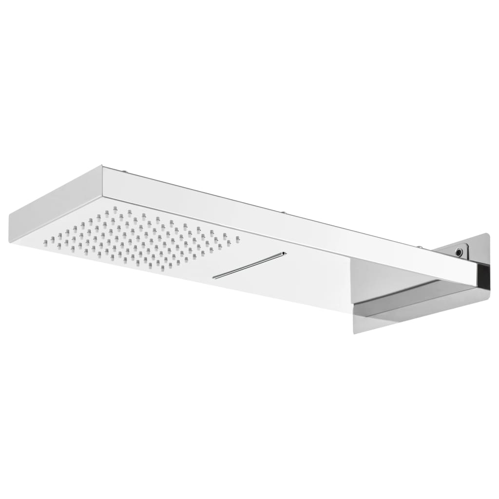 vidaXL Système de douche Acier inoxydable 201 Argenté