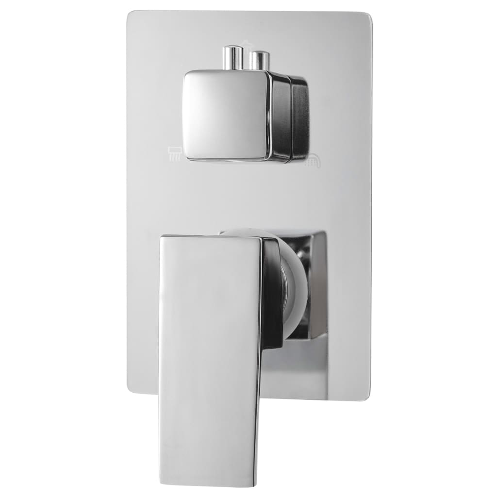 vidaXL Système de douche Acier inoxydable 201 Argenté