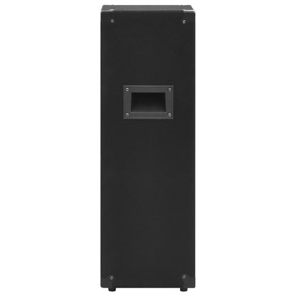 vidaXL Haut-parleurs de scène passives professionnelles Hifi 2pcs noir