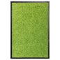 vidaXL Paillasson lavable Vert 40x60 cm