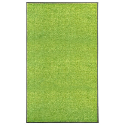 vidaXL Paillasson lavable Vert 90x150 cm