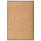 vidaXL Paillasson lavable Crème 60x90 cm