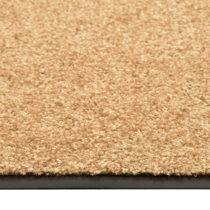 vidaXL Paillasson lavable Crème 60x180 cm