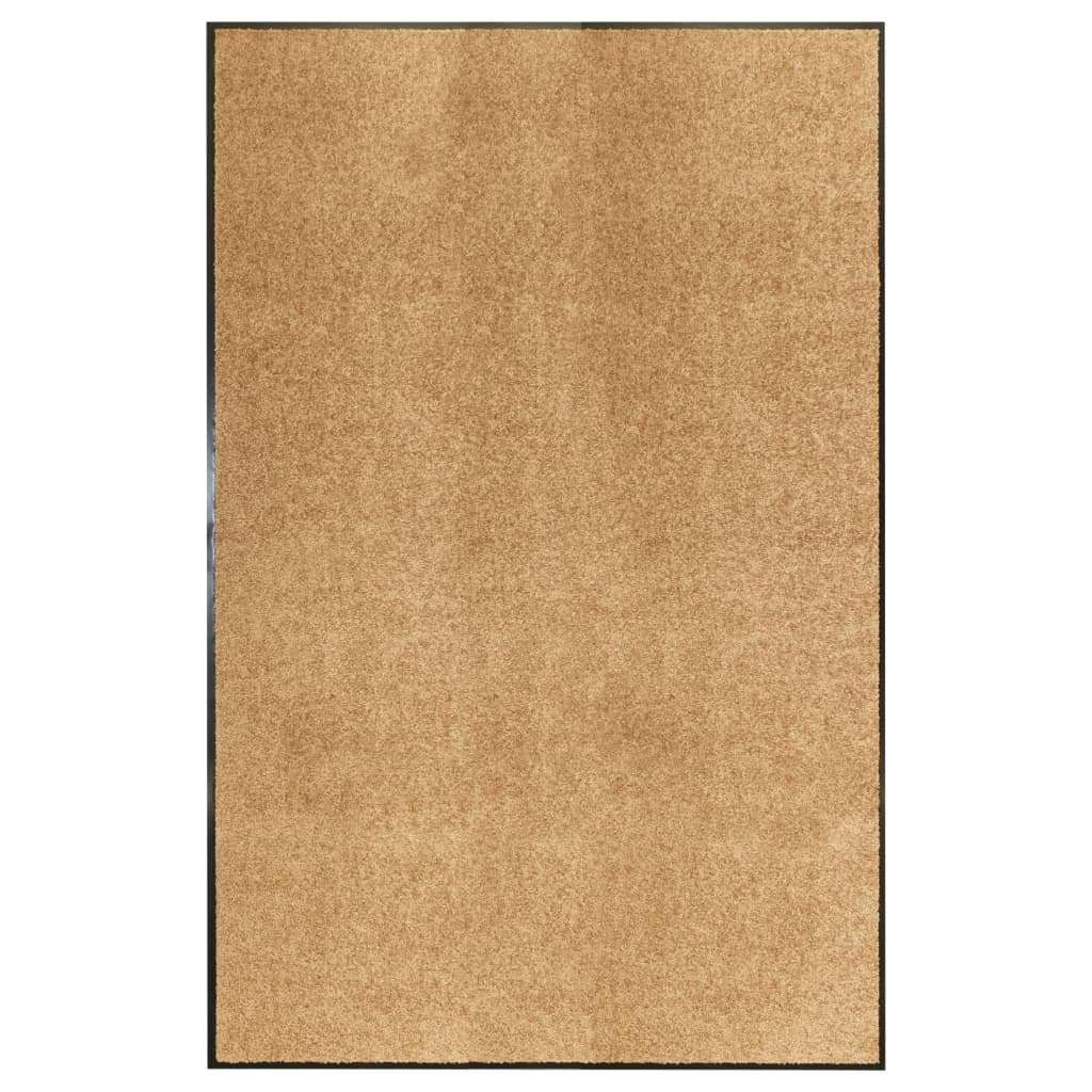 vidaXL Paillasson lavable Crème 120x180 cm