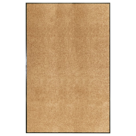 vidaXL Paillasson lavable Crème 120x180 cm
