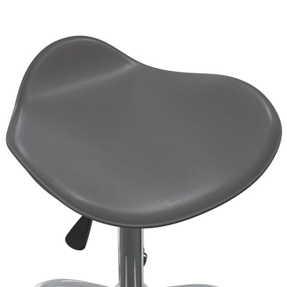 vidaXL Tabouret de salon et spa Gris Similicuir