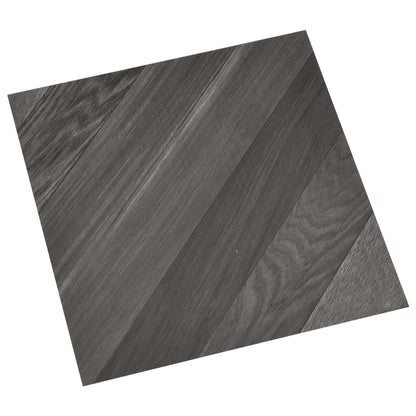 vidaXL Dalles de plancher autoadhésives 55 pcs PVC 5,11 m² gris rayé