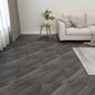 vidaXL Dalles de plancher autoadhésives 55 pcs PVC 5,11 m² gris rayé