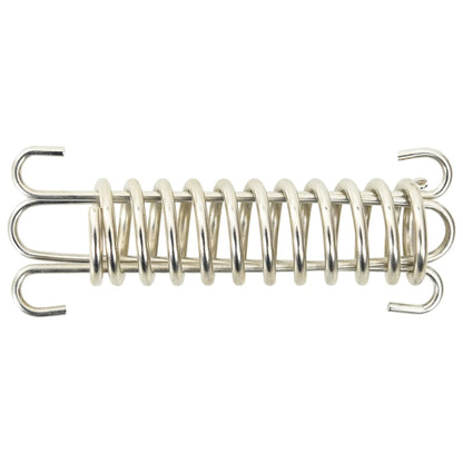 vidaXL Verrous à ressort pour voile d'ombrage 5 pcs Acier inoxydable