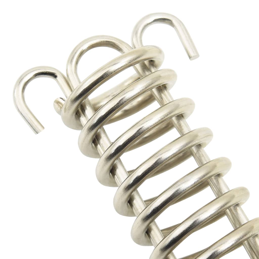 vidaXL Verrous à ressort pour voile d'ombrage 5 pcs Acier inoxydable