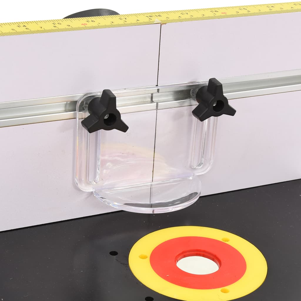 vidaXL Table de toupie acier et MDF 81x61x88 cm