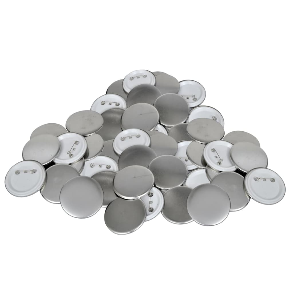 vidaXL Machine à badges avec 500 pièces de bouton à épingle 25 mm