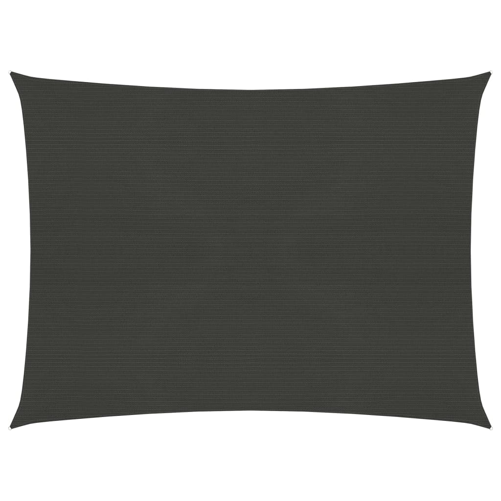 vidaXL Voile d'ombrage 160 g/m² Anthracite 2x2,5 m PEHD
