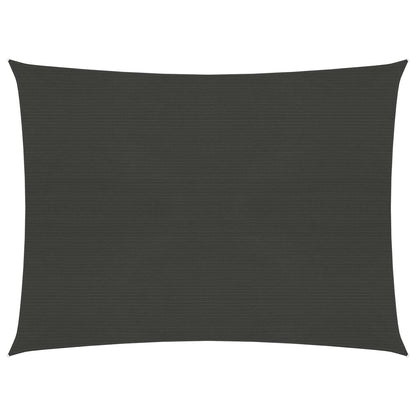 vidaXL Voile d'ombrage 160 g/m² Anthracite 2x2,5 m PEHD
