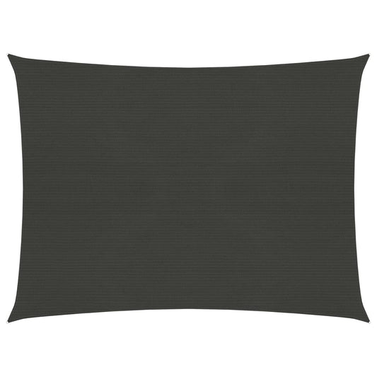 vidaXL Voile d'ombrage 160 g/m² Anthracite 2x2,5 m PEHD