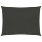 vidaXL Voile d'ombrage 160 g/m² Anthracite 2x2,5 m PEHD