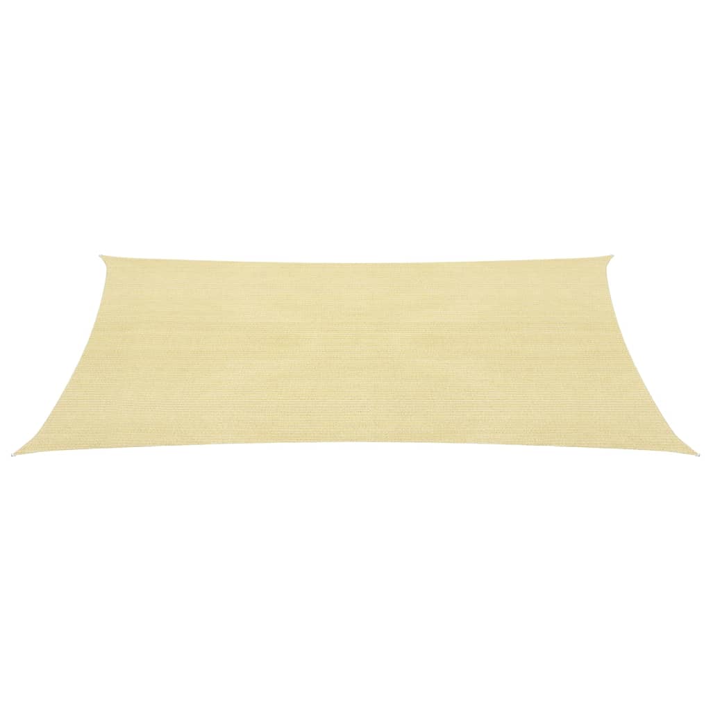 vidaXL Voile d'ombrage 160 g/m² Beige 4,5x4,5 m PEHD