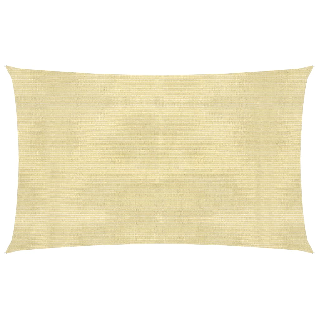 vidaXL Voile d'ombrage 160 g/m² Beige 2x4,5 m PEHD