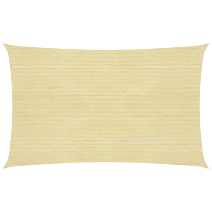 vidaXL Voile d'ombrage 160 g/m² Beige 2x4,5 m PEHD