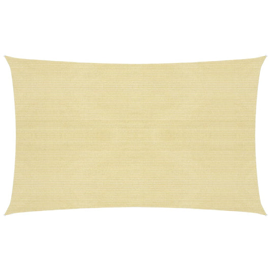 vidaXL Voile d'ombrage 160 g/m² Beige 2x4,5 m PEHD