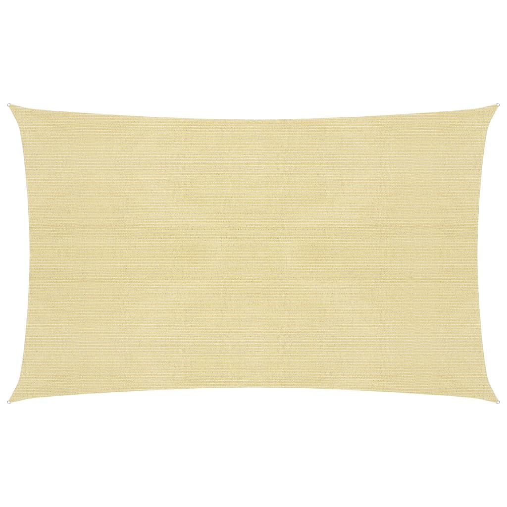 vidaXL Voile d'ombrage 160 g/m² Beige 2,5x4,5 m PEHD