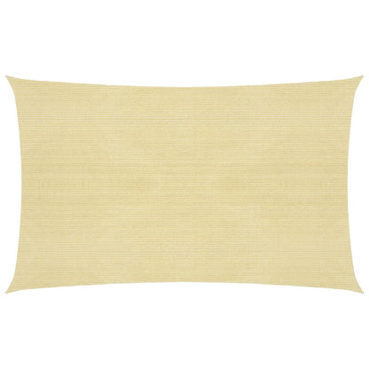 vidaXL Voile d'ombrage 160 g/m² Beige 2,5x4,5 m PEHD