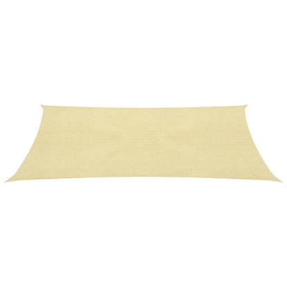 vidaXL Voile d'ombrage 160 g/m² Beige 2,5x4,5 m PEHD