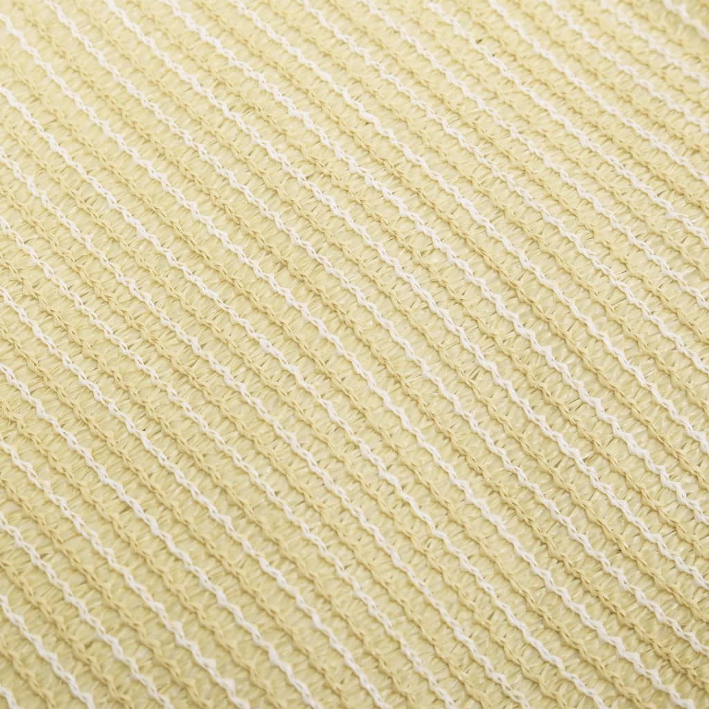 vidaXL Voile d'ombrage 160 g/m² Beige 3x4x5 m PEHD
