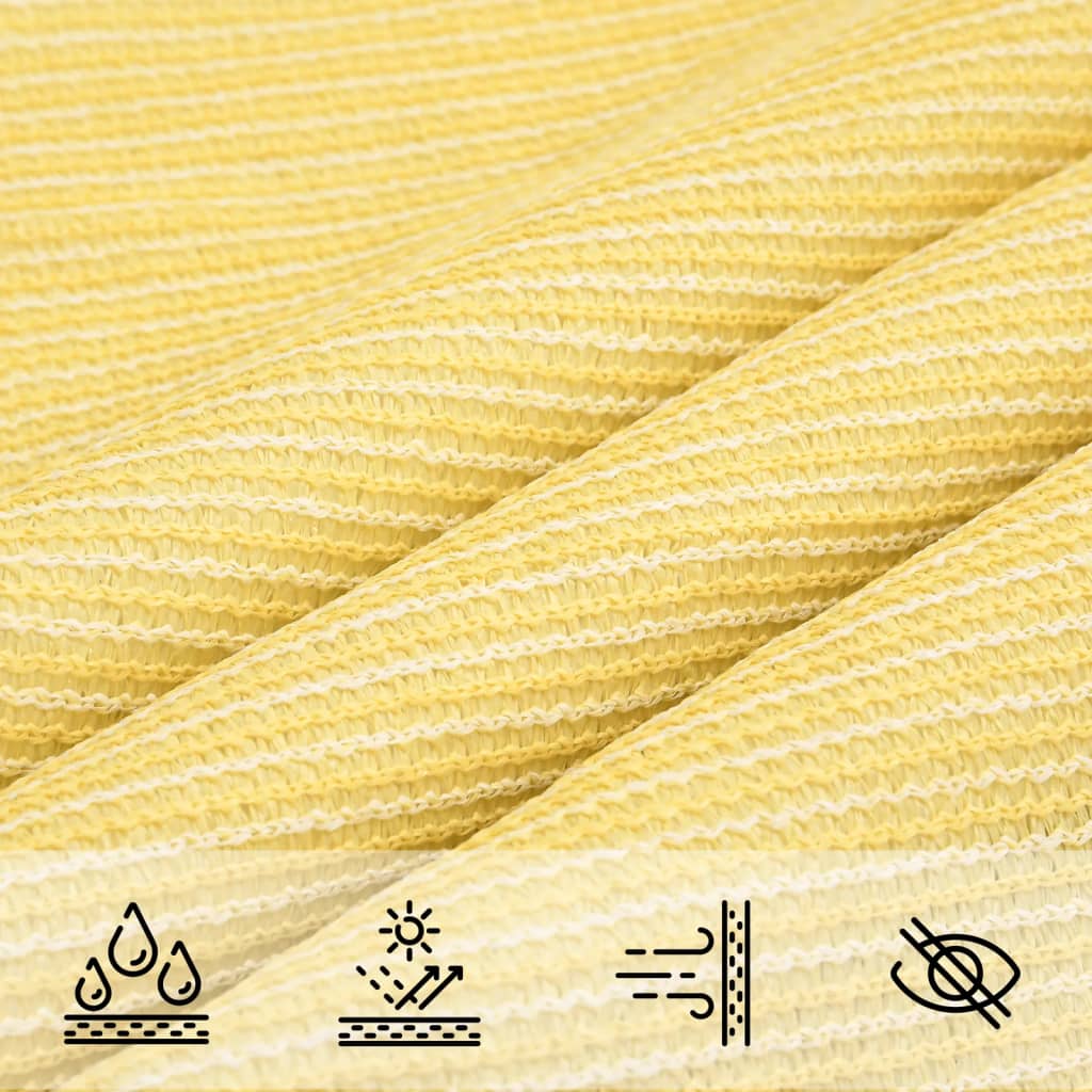 vidaXL Voile d'ombrage 160 g/m² Marron 3,5x3,5x4,9 m PEHD