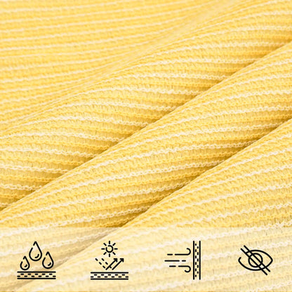 vidaXL Voile d'ombrage 160 g/m² Marron 3,5x3,5x4,9 m PEHD