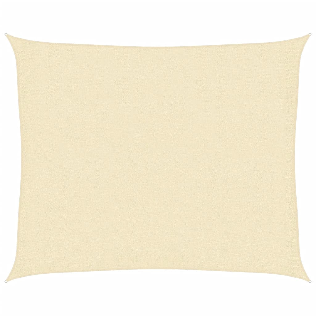 vidaXL Voile d'ombrage 160 g/m² Crème 2,5x3 m PEHD
