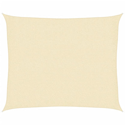 vidaXL Voile d'ombrage 160 g/m² Crème 2,5x3 m PEHD