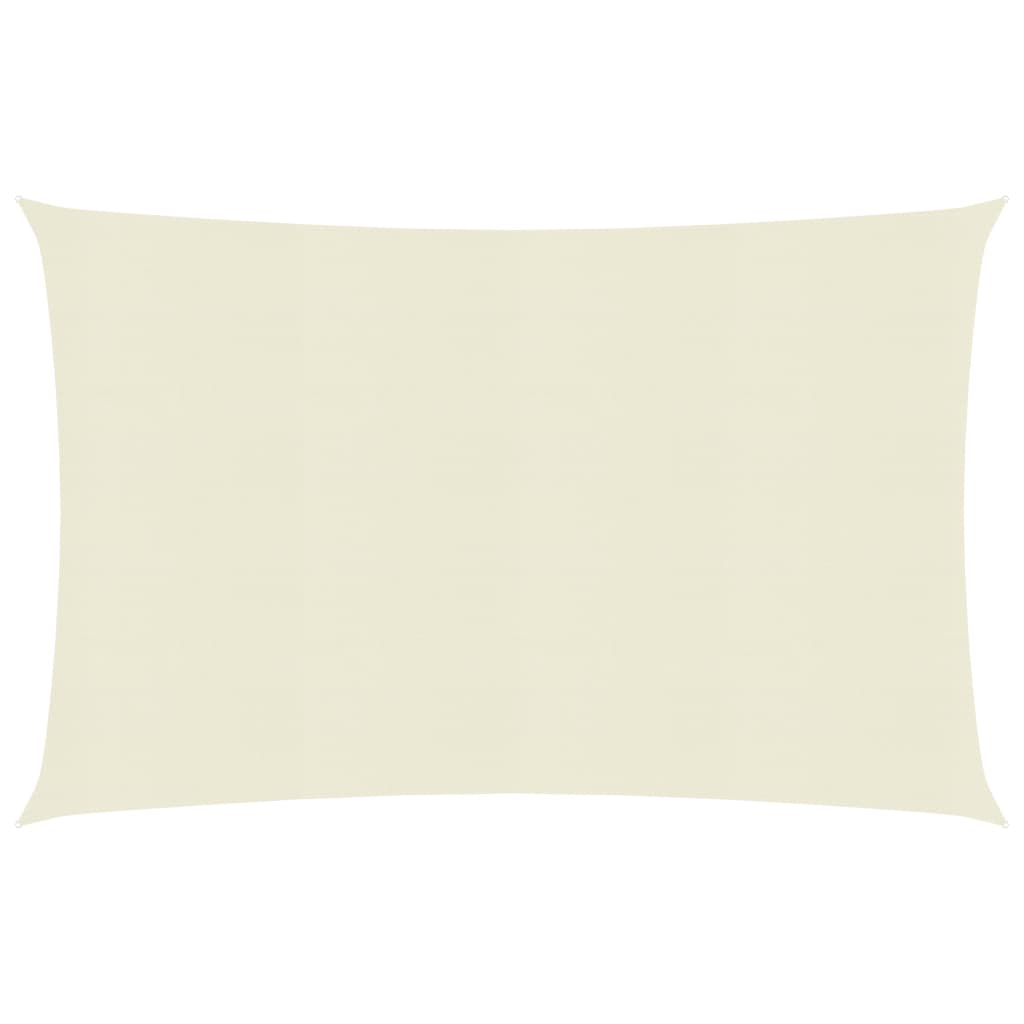 vidaXL Voile d'ombrage 160 g/m² Crème 3x6 m PEHD