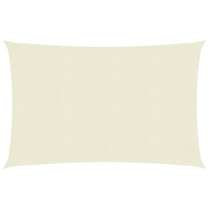 vidaXL Voile d'ombrage 160 g/m² Crème 3x6 m PEHD