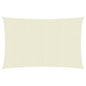 vidaXL Voile d'ombrage 160 g/m² Crème 3x6 m PEHD
