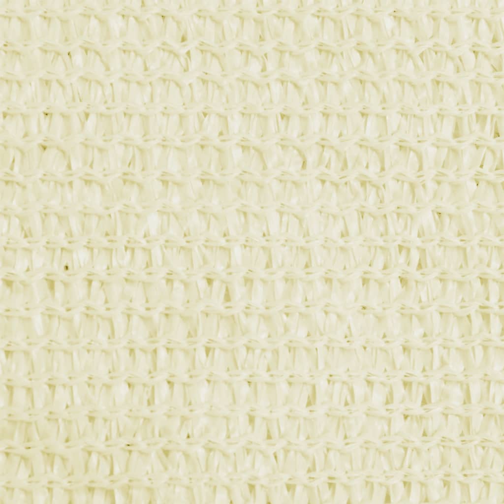 vidaXL Voile d'ombrage 160 g/m² Crème 3x6 m PEHD