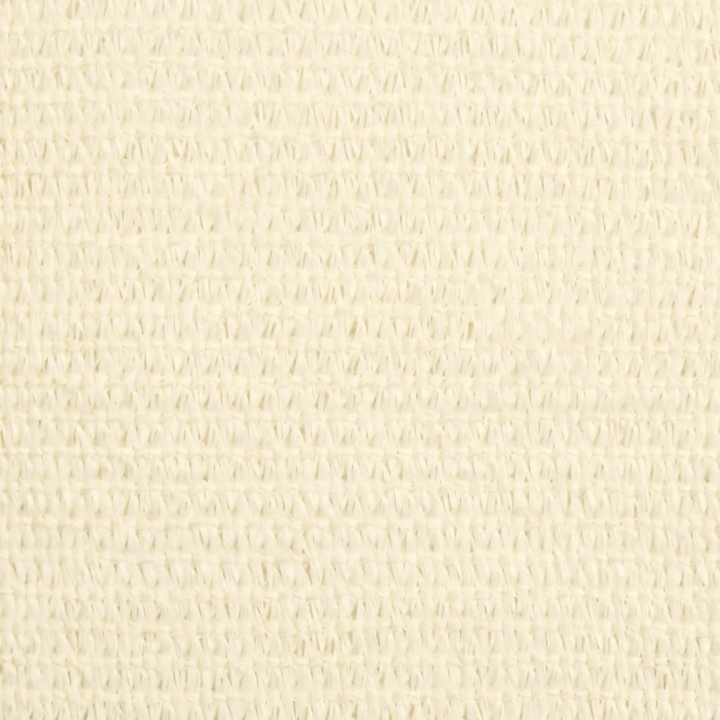 vidaXL Voile d'ombrage 160 g/m² Crème 6x7 m PEHD