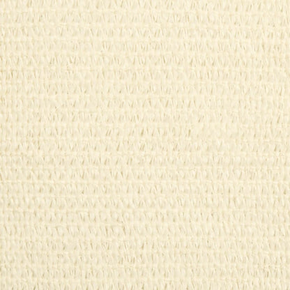 vidaXL Voile d'ombrage 160 g/m² Crème 6x7 m PEHD